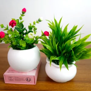 ২পিস সেট ঘাস এবং গোলাপ কুঁড়ি ফ্লাওয়ার